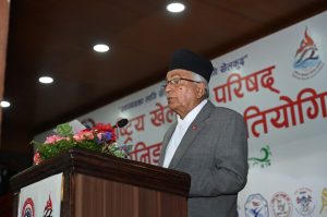 खेलकुदका माध्यमबाट राष्ट्रिय एकता तथा अन्तर्राष्ट्रिय सम्बन्ध विस्तारमा महत्वपूर्ण योगदान पुग्ने – राष्ट्रपति पौडेल